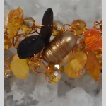 Гривна от кехлибар и перли - Image 2