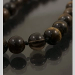 Мъжко колие от оникс, тигрово око и опушен кварц - Image 2