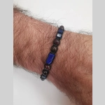 Мъжка гривна от лазурит и гранат - Image 2