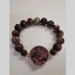 Гривна с друза и турмалин