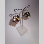 Плетени обеци с турмалин