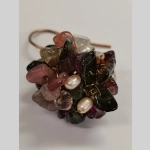 Плетени обеци с турмалин - Image 4