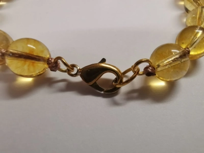 Гривна от цитрин и турмалин - Image 2