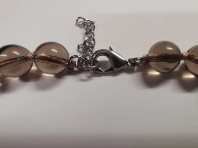 Гривна от опушен кварц и флуорит - Image 3