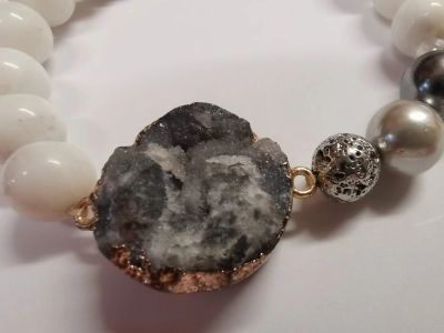 Гривна с друза и опал - Image 2