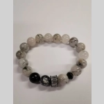 Гривна с турмалинов кварц и циркон