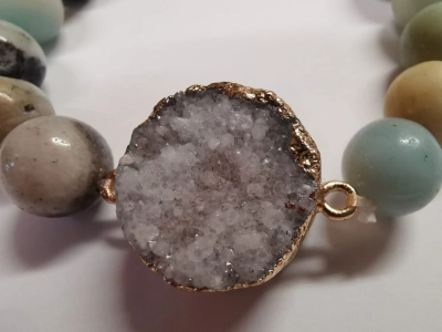 Гривна с друза и амазонит - Image 3