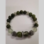 Гривна пренит, нефрит и лабрадорит