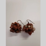 Плетени обеци от кафяв авантюрин - Image 2