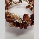 Плетена гривна от кафяв авантюрин - Image 2