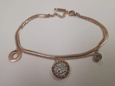 Гривна от розова стомана