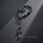 Броеница от мъхов ахат