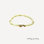 Дамска гривна с цитрин и перла