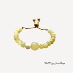 Дамска гривна от цитрин и перла