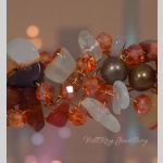 Плетено колие с естествени перли, карнеол и сардоникс - Image 3