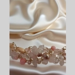 Плетено колие от розов опал - Image 3