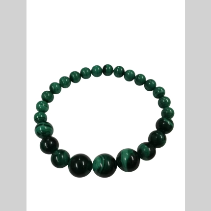 Гривна от естествен малахит