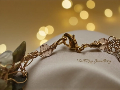 Плетено колие от нефрит - Image 3