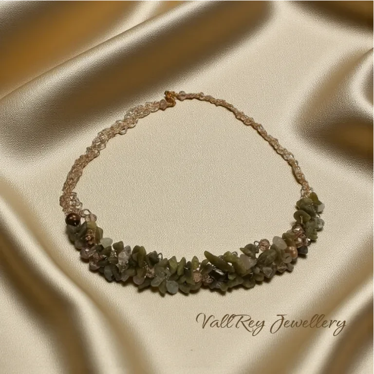 nefrit.webp Плетено колие от нефрит - Image 1