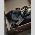 Гривна от огнен опал черен опал и питерсит