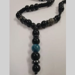 Мъжко колие с апатит, оникс и сив опал - Image 3